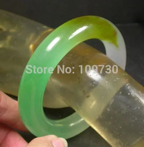 

001490 CHINESE Icy JADE Round Circle Bangle Bracelet 56 mm