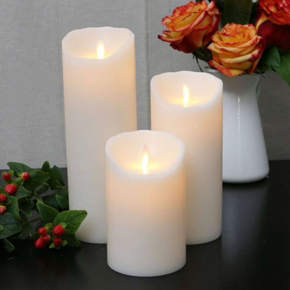 Buy Ksperway 3+4+5 inch 3pcs/set Flameless Moving Wick