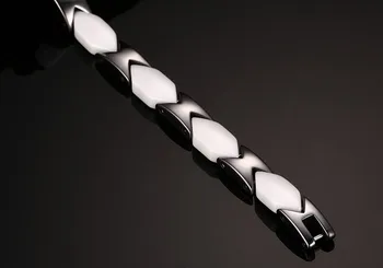

Top Quality Stainless Steel With Ceramic Bracelets For Women Bangles Bracelets Ladies Hologram Charm Femme Bracelet
