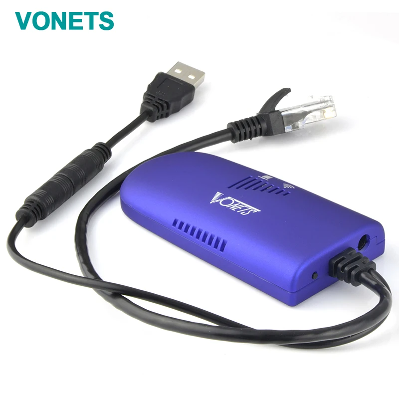 

VONETS VAP11G Router Bridge Dongle WiFi Signal Amplifier Repeater Cable Convert 4G RJ45 Ethernet Port to Wireless WiFi Adapter
