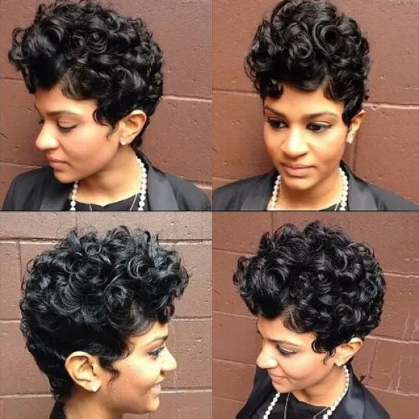 New Short Hair Wigs For Black Women Vogue Female Black  New Short Hair Wigs For Black Women Vogue Female Black