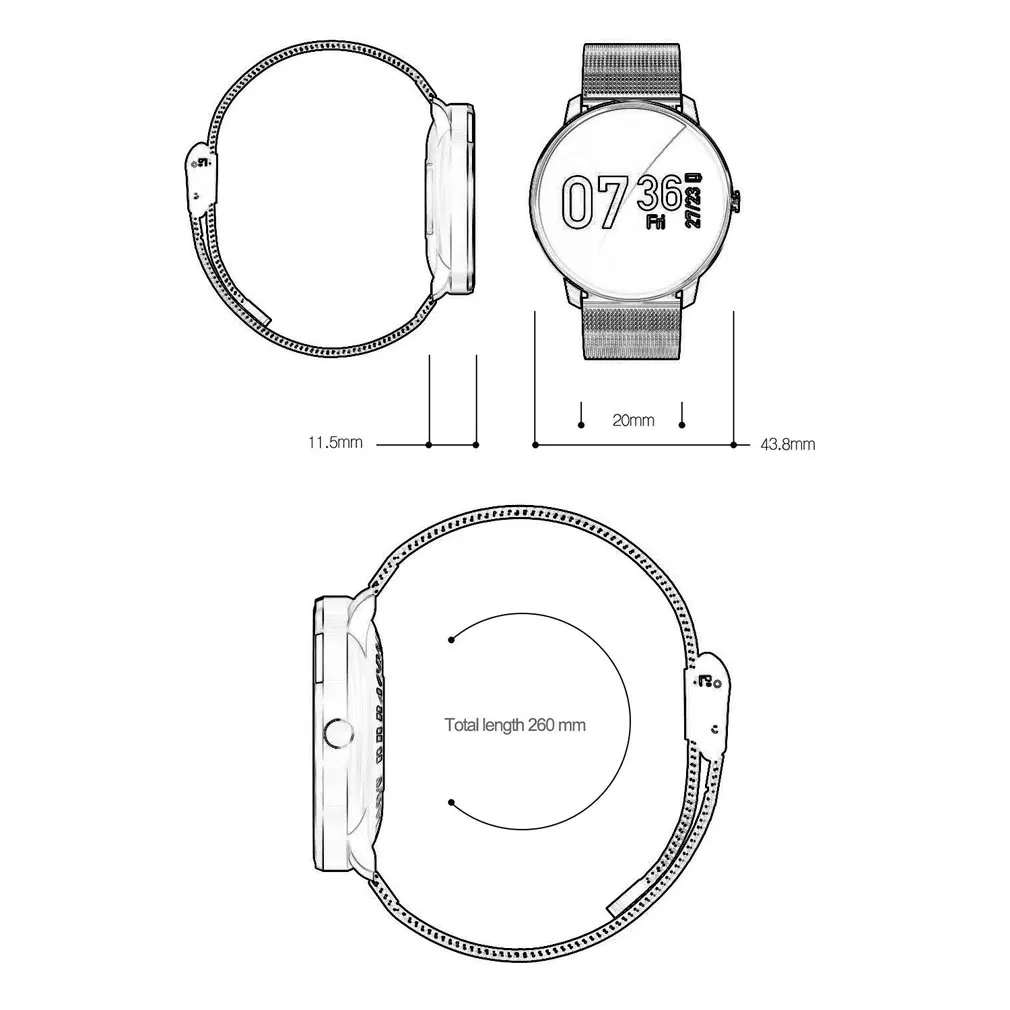 CF007S 0 96 дюймов Цвет Экран Smart наручные часы пульсометр спортивные Фитнес трекер
