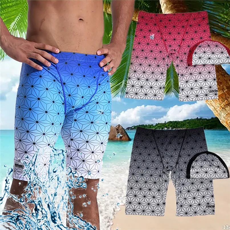 Surfing beach shorts Men Tight Fast drying Color Shorts Swimming Beach Shorts Flower Surfboard Shorts Surf swimwear Suits #2p15 (16)