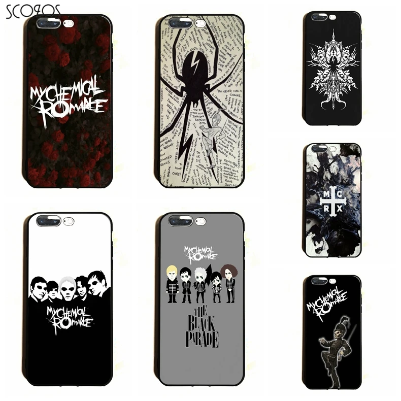 SCOZOS My Chemical Romance мягкий чехол для телефона iPhone 5 5S SE 6 7 8 S Plus X Xr Xs Max |