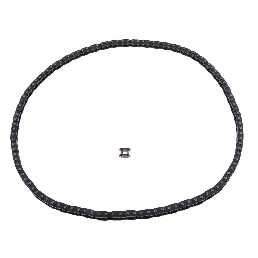 116 460mm T8F Chain Links with Spare Master Link for 47/49cc 2 Stroke ATV Motorcycle Car Accessories