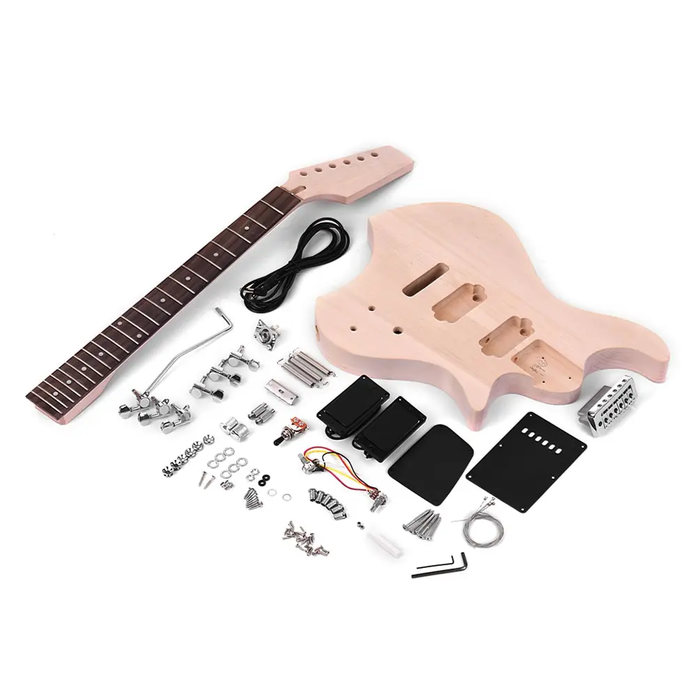 Комплект электрогитары. Muslady электрогитара. Кит набор электрогитары. DIY Guitar Kit. Электронная гитара Muslady.