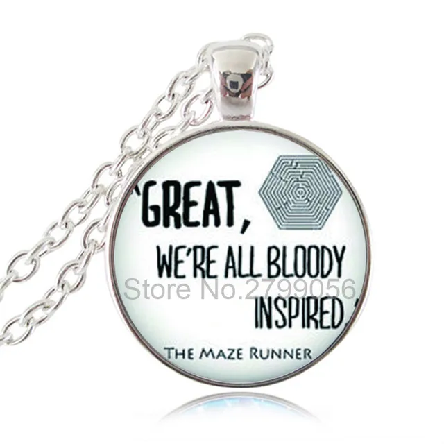 The Maze Runner Necklace Movie Quote Pendant Great Gifts For Her Him The Maze Runner Necklace Movie Quote Pendant Great Gifts For Her Him Greek Jewelry Gl Cabochon