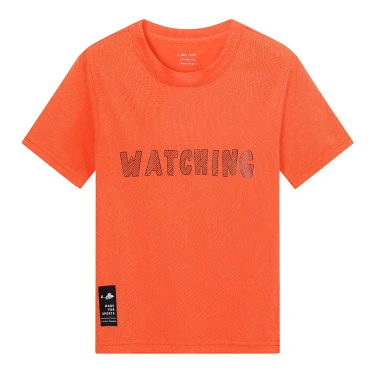 Summer Sports Girls Boys T-shirts Children Top Tees Fast Drying Elasticity Hygroscopic Anti-UV Outfits For 4-13 Years old