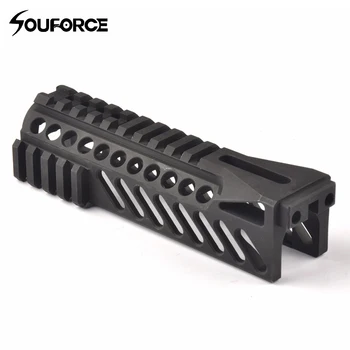 

Tactical Gun Rail System GripExtend Picatinny Rail Handguard Cover 6.5 Inch Length for AK47 B10 Rifle Scopes Hunting Shooting