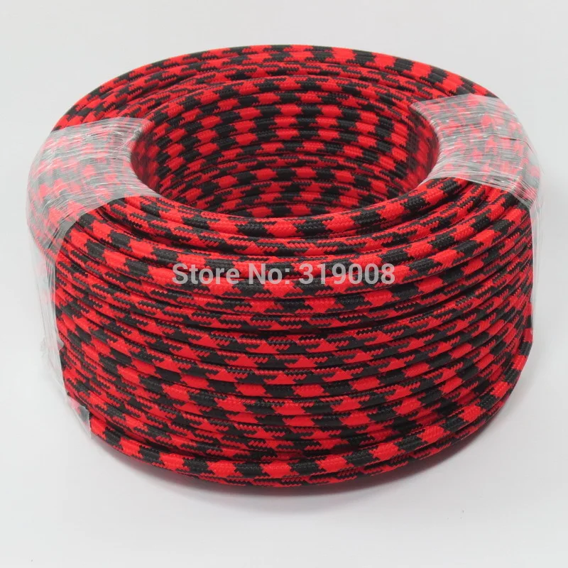 2 core 0.75 woven color cord textile cablein Wires & Cables from