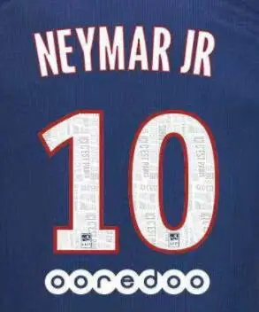 

Super A PSG Ligue 1 VERRATTI DI MARIA MBAPPE CAVANI NEYMAR JR number font print, Hot stamping patches badges