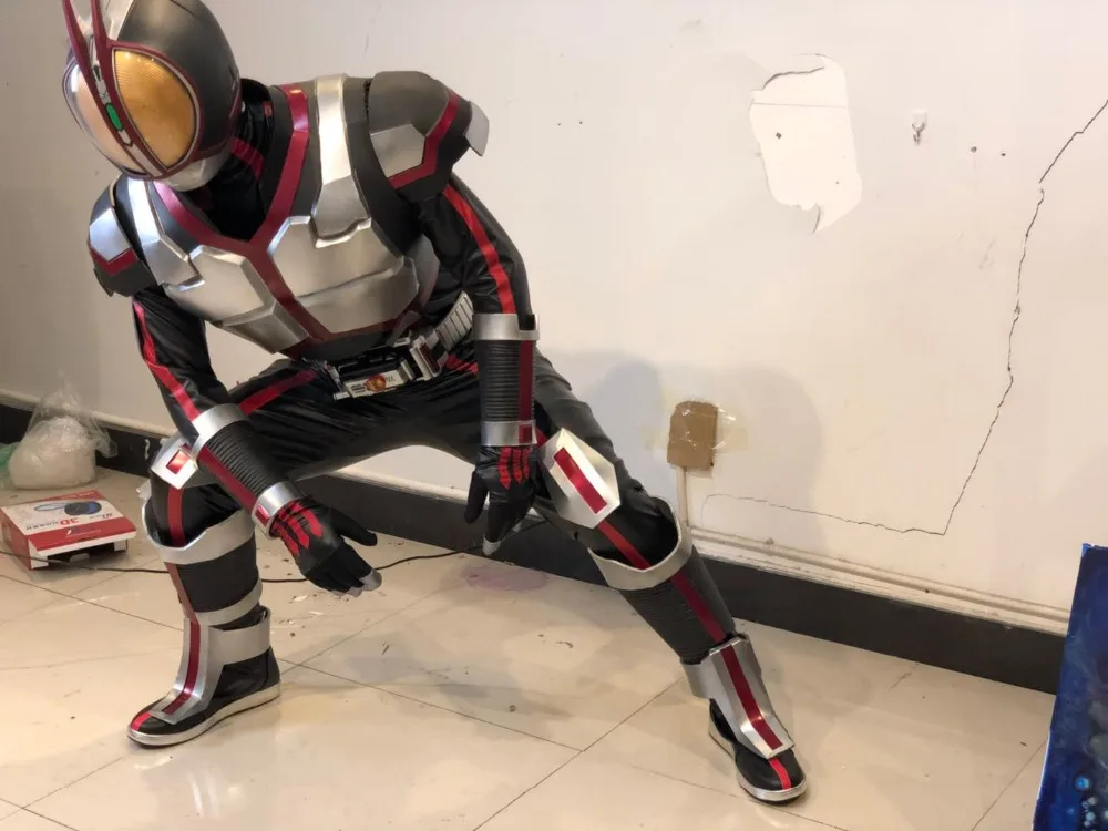 Kamen Rider 555 Faiz Full Body Armor Suit - Tokusatsu Cosplay Wear image 3