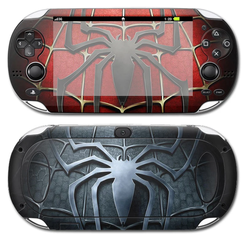 

Free Drop Shipping Spiderman Design High Quality Games Accessories Vinyl Decal for PSP vita 1000 Skin Sticker