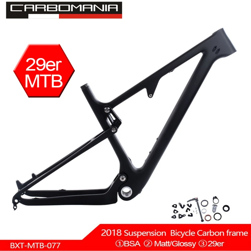 Full Carbon Suspension bike Frame 29er MTB Thru AXle 12mm Carbon Fiber Suspension BMX mountain bikes Downhill bicycle frame 2019
Full Carbon Suspension bike Frame 29er MTB Thru AXle 12mm Carbon Fiber Suspension BMX mountain bikes Downhill bicycle frame 2019