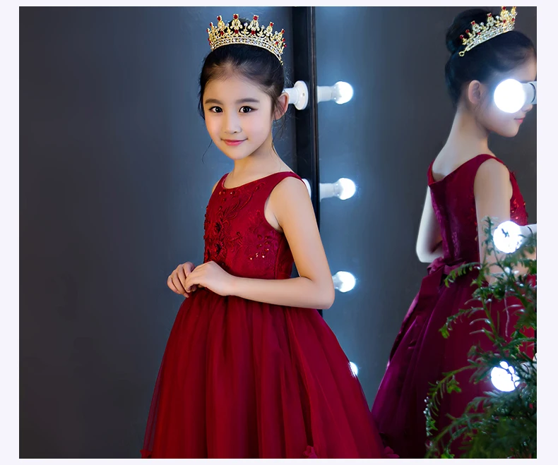 Child crown princess lovely water drill girl hair ornament baby crown little girl hair card head ornament flower girl (8)
