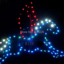Высокое качество 4sq. м мощный и непринужденный стиль led воздушные змеи 414 p лампа с блестками лошадь кайт зарядное устройство открытый игрушки