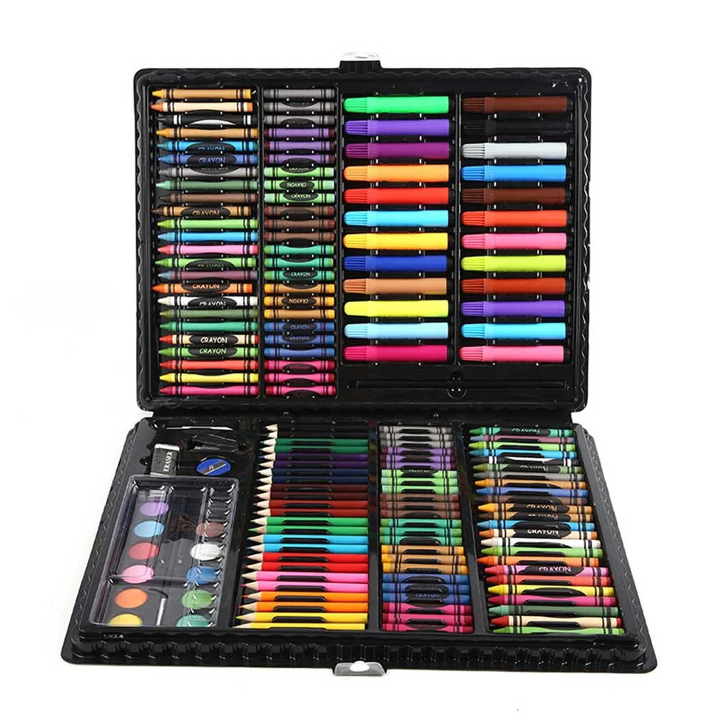 Kaufen 168 stücke Sets Kunst Aquarell Pinsel Geschenk Box Pinsel Malerei Schreibwaren Set Kunst und Handwerk für Kinder Pädagogisches Spielzeug