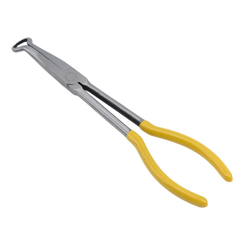 

Clamp Cylinder Pliers 1Pc Truck SUV Puller Hand Tool Wire Long Nose Metal 437041 Plug Durable Supplies