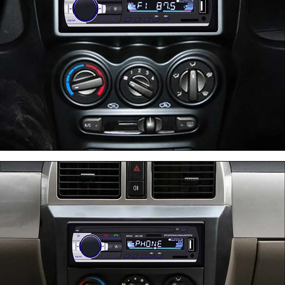 Автомагнитола 1 Din Авторадио стерео 12 В bluetooth V2.0 FM Aux вход приемник телефонная