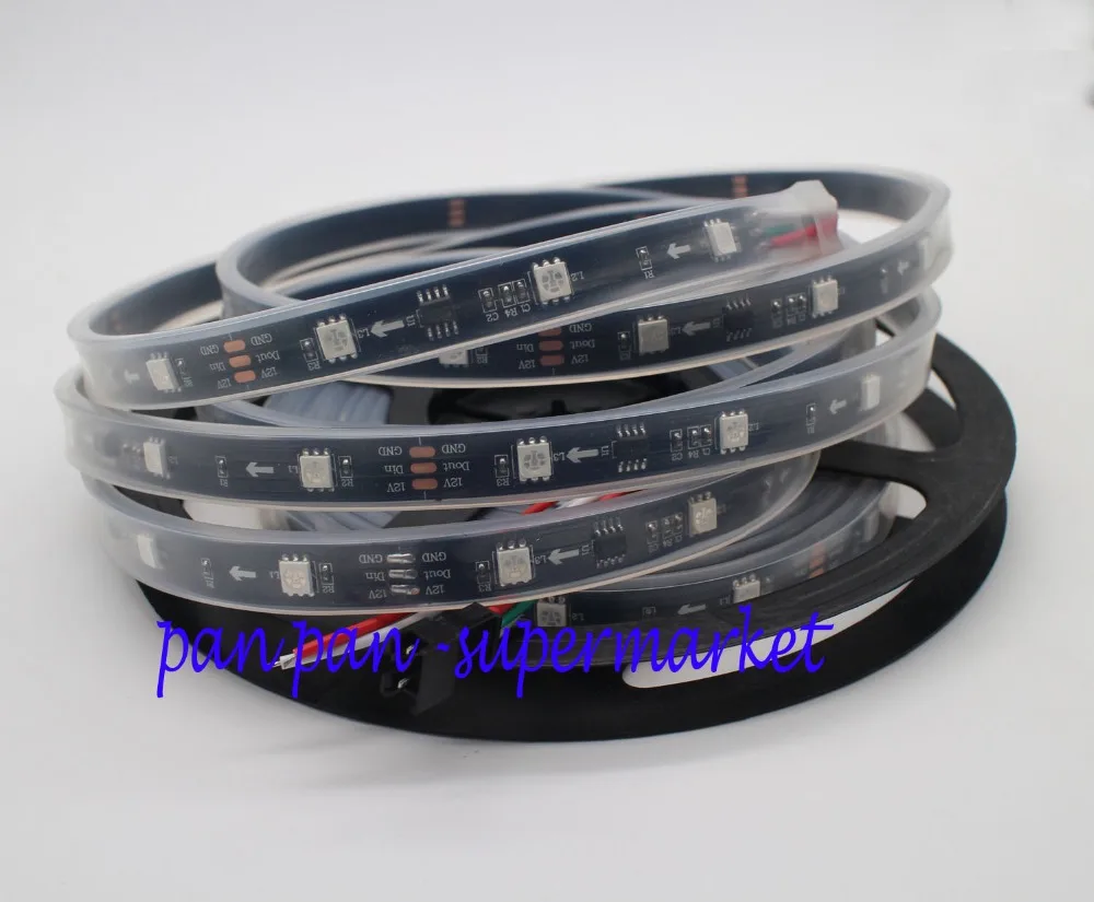 Пиксельная Светодиодная лента WS2811 5 м 12 В модифицируемая RGB 30 светодиодов/м 1