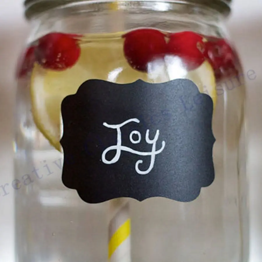 24pieces Fancy Mason Jar Wedding Chalkboard Labels , Wine Glass Drink Cup Label diy Reception Decoration idea