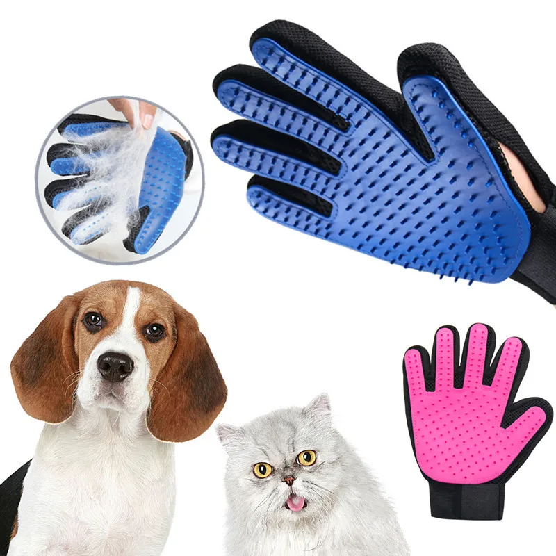 Pet Dog Hair Brush Comb Glove For Pet Cleaning Massage Grooming Supply