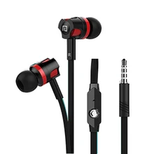 Original JM26 stereo Earphones 3.5MM in-ear earbuds headsets Super Bass sound with flat cable with mic for IPhone HTC universal