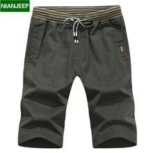 NIAN JEEP брендовая одежда мужские шорты с эластичным поясом летнее платье хлопок повседневные шорты 45