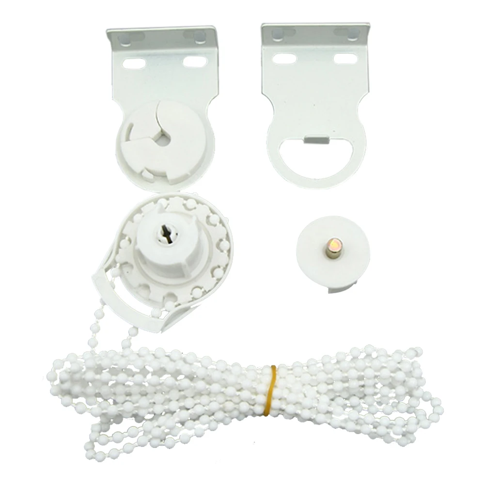 Home Accessory Pulling Up Down Curtains Install Clutch Window Treatment Bead Chain DIY Metal Bracket Shade Roller Blind Kit