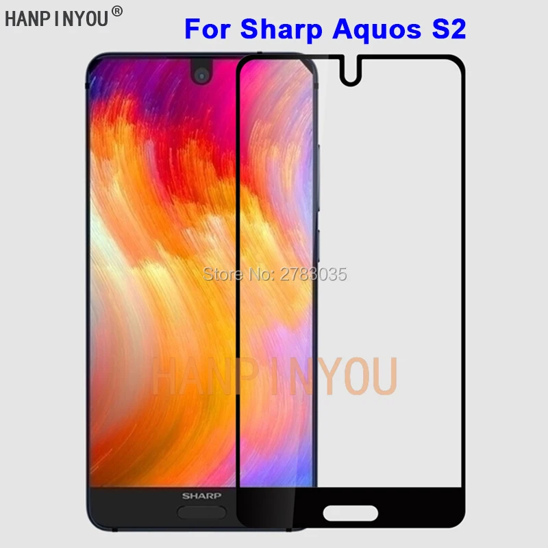 Для Sharp Aquos S2 5 "новая твердость 9H 2.5D полное покрытие закаленная Защитная