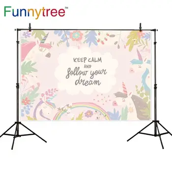 

Funnytree photography backgrounds pink cloud frame dream flowers rainbow colorful cute baby birthday unicorn backdrop wallpaper
