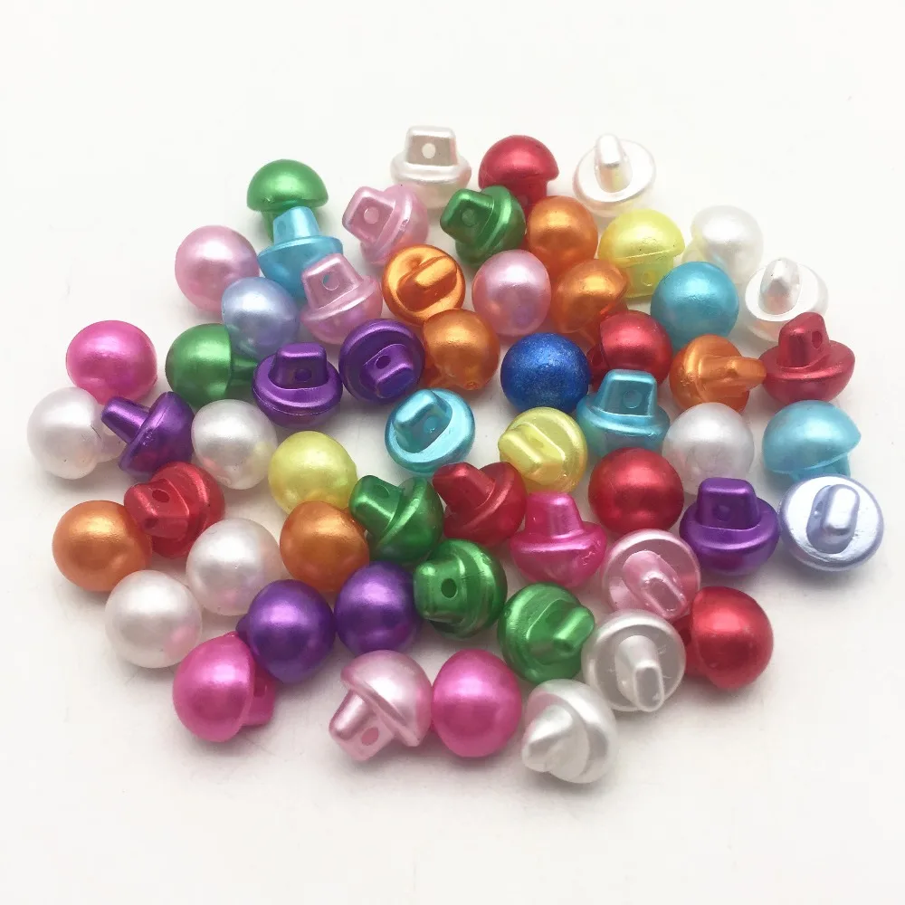 1000 шт. 10 мм Multi Pearl пуговицы Круглый с хвостовиками Вышивание Детские Необычные пуговицы, аксессуары для одежды