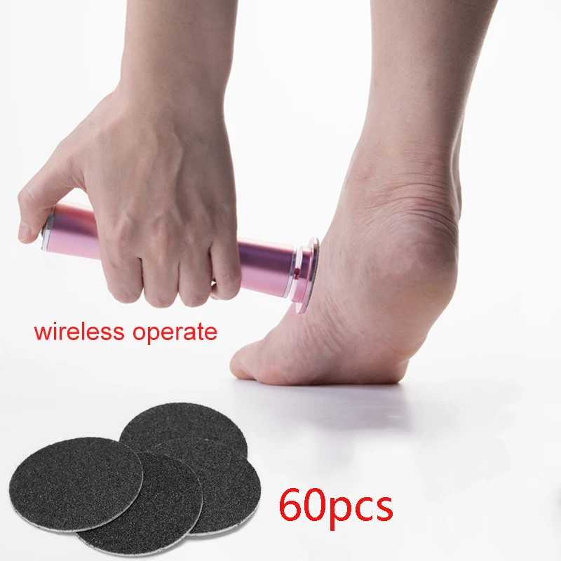 

Upgrade Rechargeable Electric Pedicure Tools Foot Care Machine Callus Remover with Replacement Sandpaper Disk File