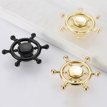 

Feng ye European single hole drawer door handle American black gyro rotary wardrobe handle furniture hardware accessories buckle