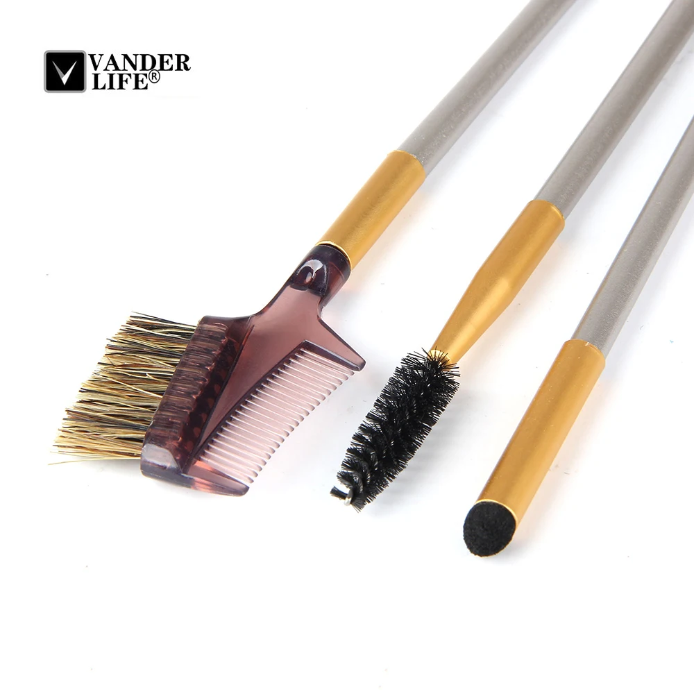 24 Pcs Make Up Set Soft Synthetic Professional Cosmetic Makeup Foundation Powder Blush Eyeliner Brushes Tools Kit with Bag (11)