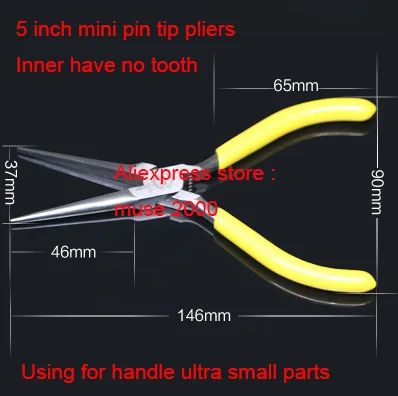 5 6 дюймов ультра тонкий головы плоскогубцы мини диагональ инструмент электронная интегральная схема pin выравнивания, складной, изгиб, ручной украшения ручной работы