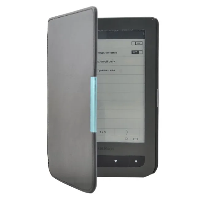 New Crazy Horse Magnetic Flip Leather Cover Case For Pocketbook Touch 614624626 6 6 inch Free Shipping