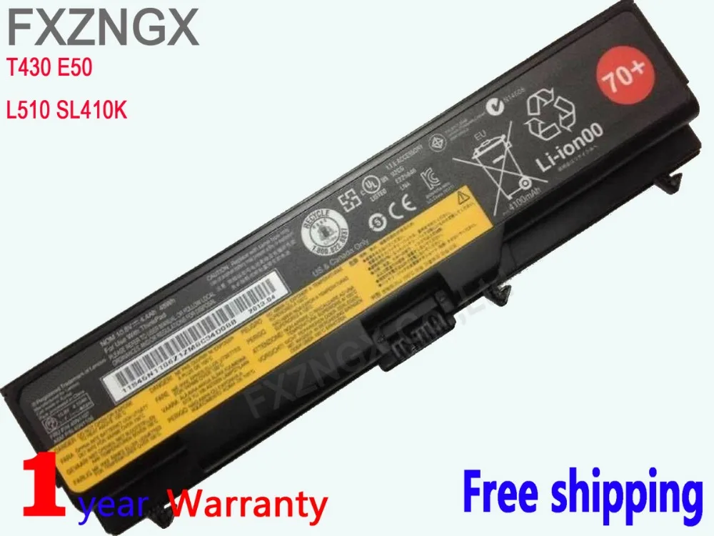 Портативный компьютерный аккумулятор FXZNGX T430 E50 для LENOVO thinkpad L430 E420 E520 T420 T510 W530 T430i