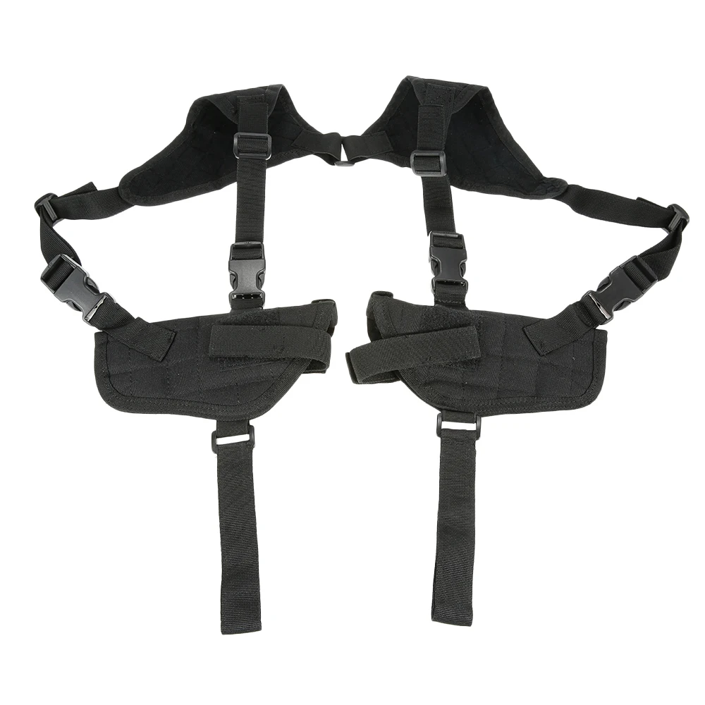 

Airsoft Tactical Military Double Pouch Hunting Combat Adjustable Nylon Gun Shoulder Holster Pouch Camouflage Hand Gun Holster
