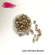 5000 шт. 5,0 мм алюминий Micro кольца с силиконовой подкладкой ссылки бусины трубки для волос