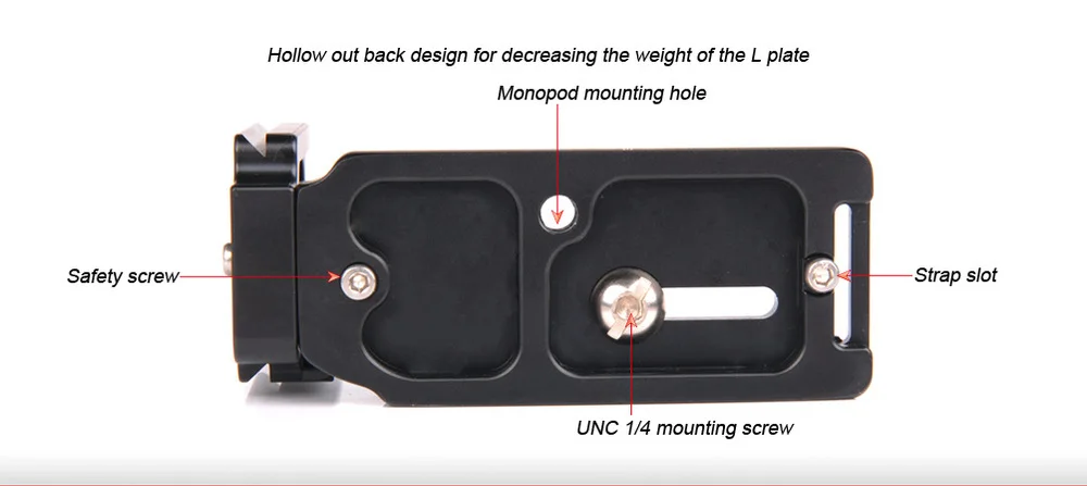 SUNWAYFOTO PSL-a7IINR a7II a7rii a7r2 a7s2 l-образный кронштейн алюминиевая головка штатива быстросъемная пластина