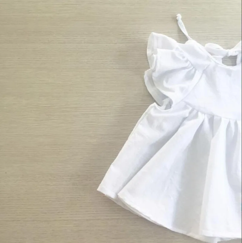 Conjuntos de Roupas Blusa + Shorts Meninas Terno América Europeia Verão Criança Crianças Babados Princesa Bebê Menina Roupas Moda 7 Mamãe e Bebê