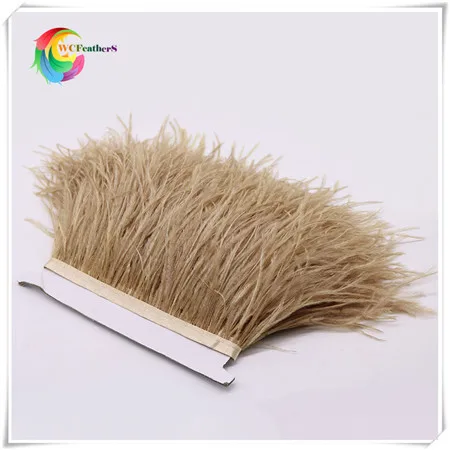 22 brown ostrich feather fringe 2