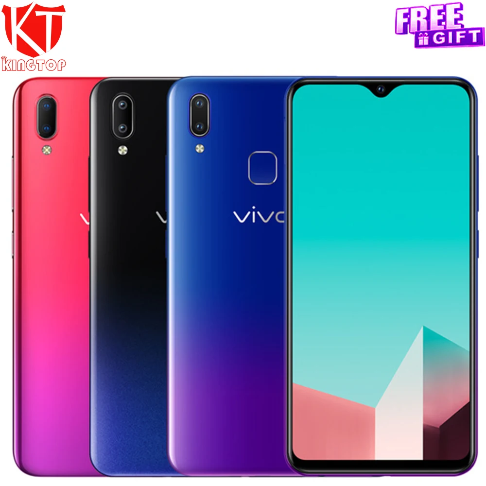 Vivo U1 мобильный телефон 6," 64G rom 4030mAh Восьмиядерный Android 8,1 камера 8.0MP+ 13.0MP отпечаток пальца для лица ID мобильный телефон