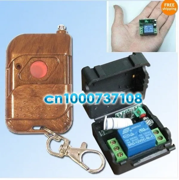 

wholesale 12V 1ch rf wireless remote control switch system Electric Control Lock/auto door / auto window z-wave