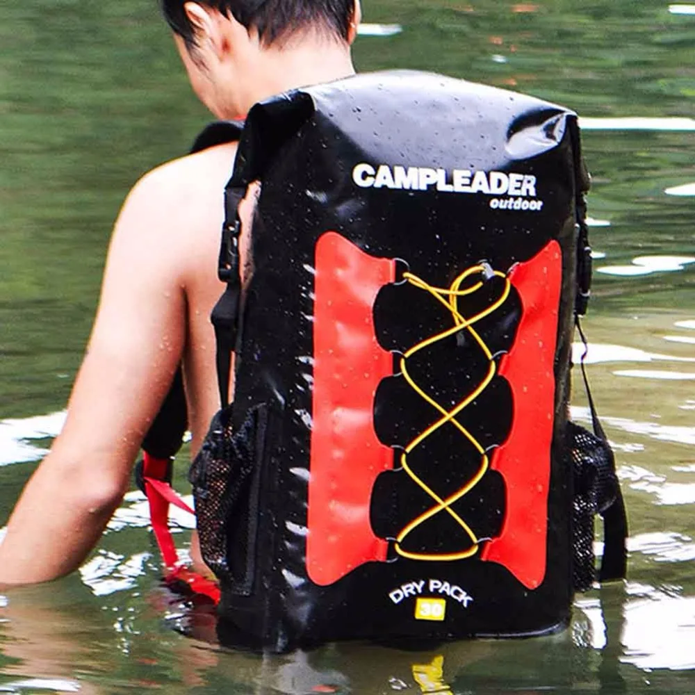 30L seco impermeable bolsa de ordenador portátil mochila rodillo superior para Trekking al aire libre senderismo deportes kayak acampar pesca náutica
