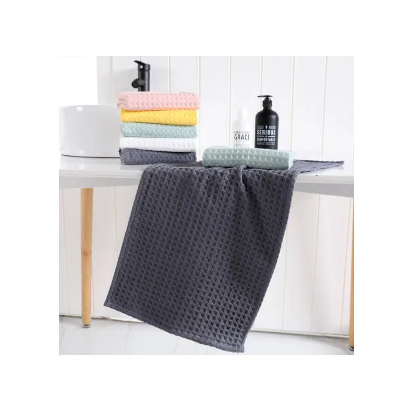 

30x70CM Cotton Waffle Pattern tea Towel Table Napkins Home Kitchen Absorbent Dish High quality hot sale Cleaning Towels