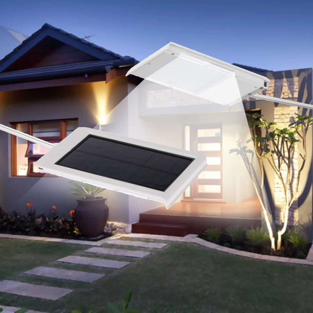 

Tomshine 15 LEDs Solar Powered Ultra-thin Outdoor Security Light Water-resistant Wall Street Light Garden Pathway Lamp