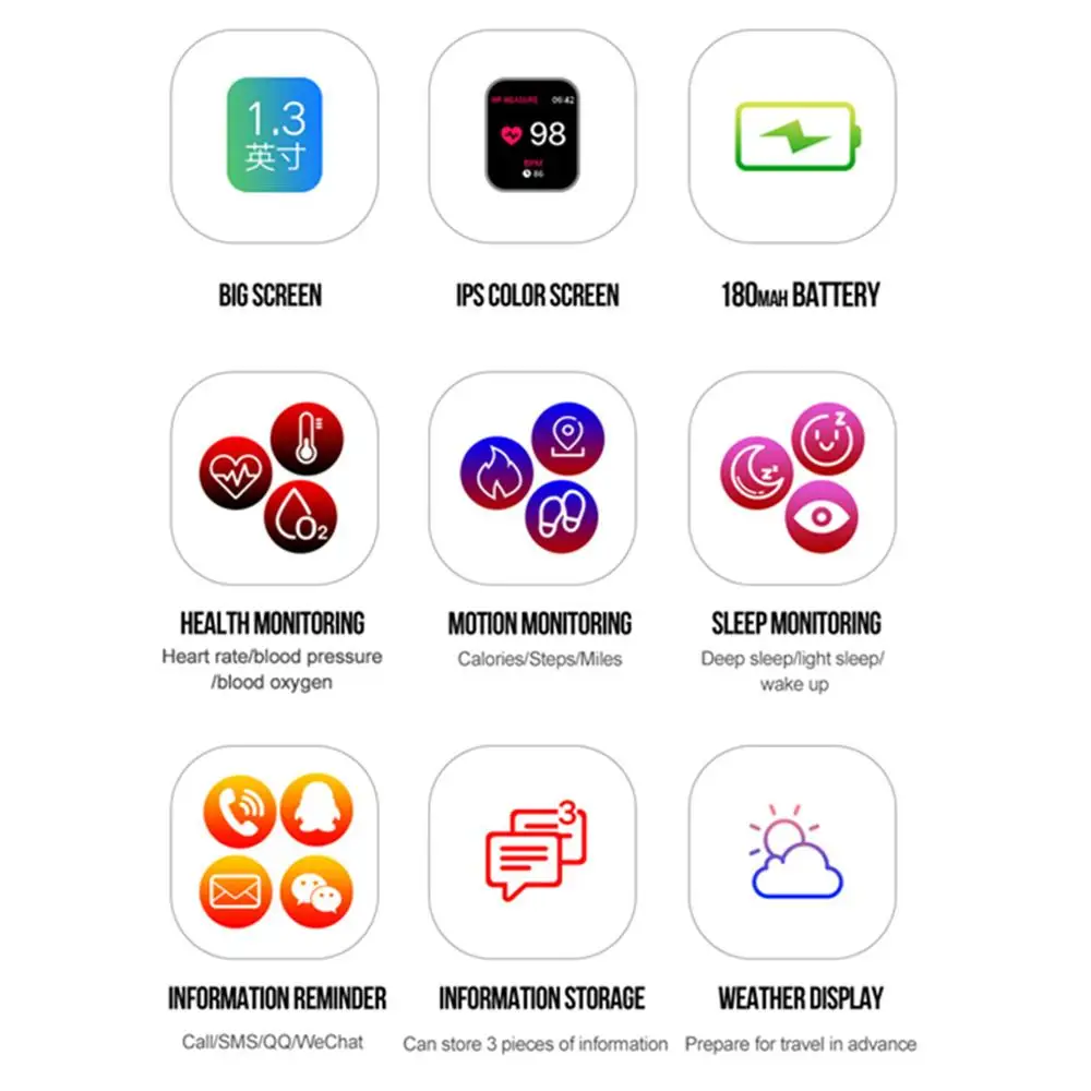  696 B57 smart watch IP67 waterproof smartwatch heart rate monitor multiple sport model fitness trac - 33015176858