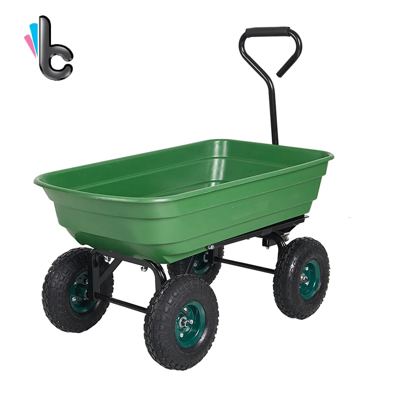Buy Heavy Duty Garden Dump Cart Wagon Carrier Wheel